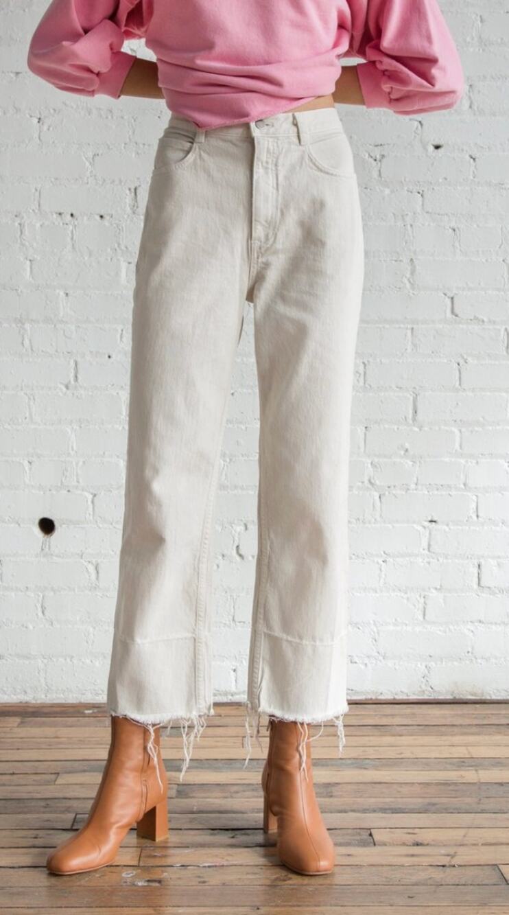 rachel comey legion jeans in dirty white